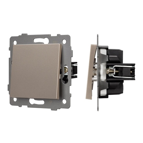 Механизм выключателя одноклавишный перекрёстный SWT-MKX1-PL-GD-V (250V, 10A) (Arlight, -)
