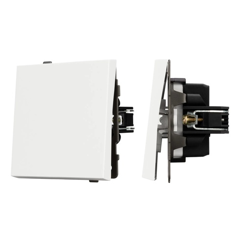 Механизм выключателя одноклавишный непроходной SWT-TENDO-MK01-SFPL-WH (230V, 10A) (Arlight, -)