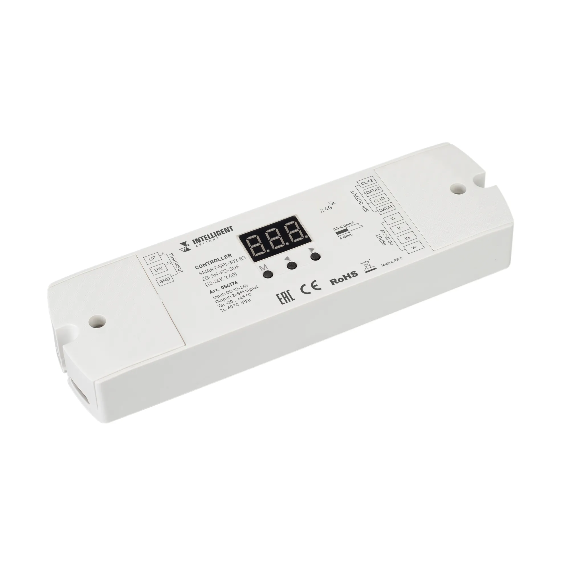 INTELLIGENT ARLIGHT Контроллер SMART-SPI-302-82-2G-SH-PS-SUF (12-24V, 2.4G) (IARL, IP20 Пластик, 5 лет) - изображение товара