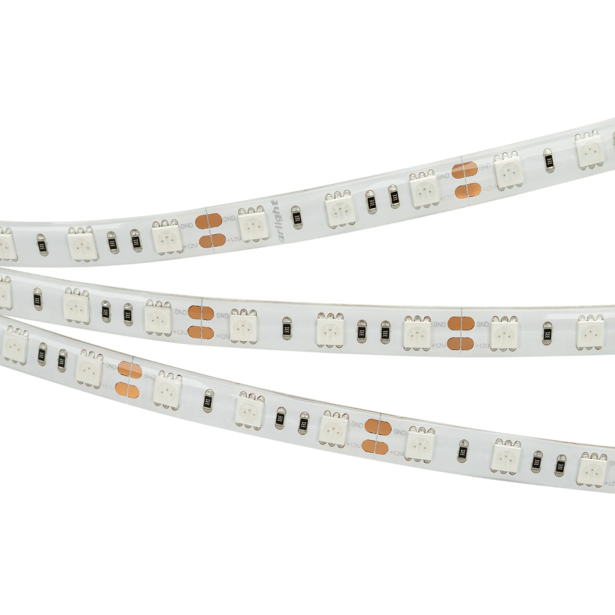 Лента светодиодная RTW 2-5000SE 12V Red 2x (5060, 300 LED, LUX) (Arlight, 14.4 Вт/м, IP65) - изображение товара