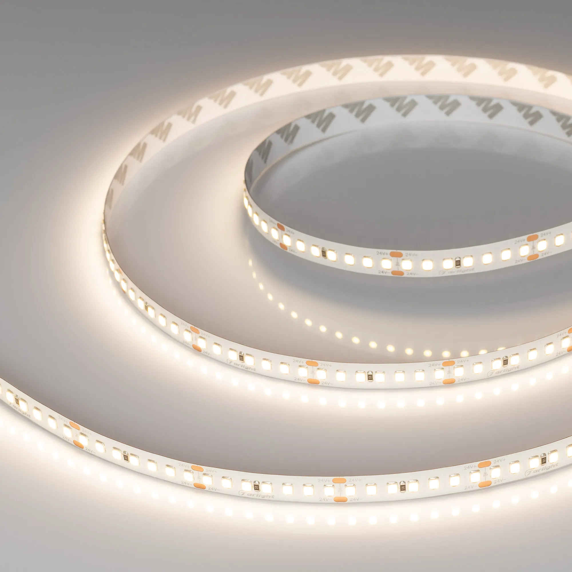 Лента светодиодная RT-A168-10mm 24V Warm3500 (17 W/m, IP20, 2835, 5m) (Arlight, Открытый) - изображение товара