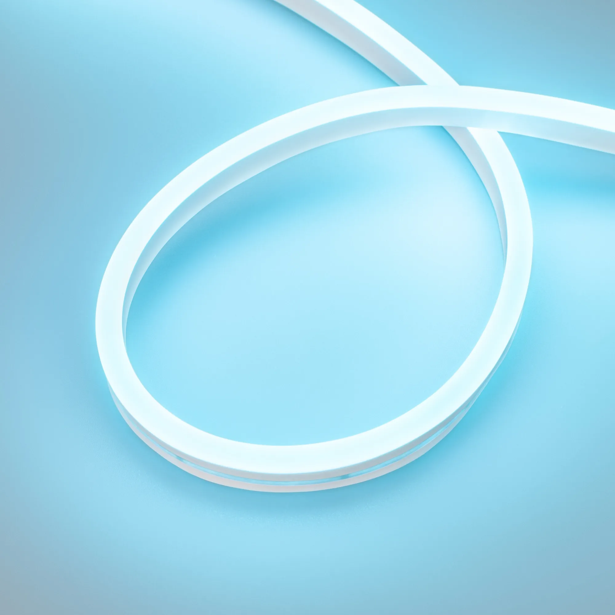 Лента светодиодная герметичная AURORA-PS-A120-16x8mm 24V Azure (10 W/m, IP65, 2835, 5m) (Arlight, Силикон) - изображение товара